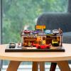 SOCANGJIA Suitable for Hot Wheels and Matchbox cars 1:64 Scale Double-Decker Parking Garage Diorama - Simulated Urban Street Scene Display Case & Parking Storage Rack view 3
