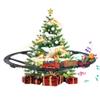 Christmas Train Set with Steam, Toy Train Set Around Under The Christmas Tree, Hanging Xmas Trains with Light/Smoke/Sound/Music, Indoor Xmas Decoration Toy view 1