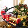 Christmas Train Set with Steam, Toy Train Set Around Under The Christmas Tree, Hanging Xmas Trains with Light/Smoke/Sound/Music, Indoor Xmas Decoration Toy view 3