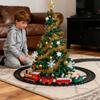 Christmas Train Set with Steam, Toy Train Set Around Under The Christmas Tree, Hanging Xmas Trains with Light/Smoke/Sound/Music, Indoor Xmas Decoration Toy view 4