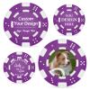 OASF&QPPTY Custom Poker Chips with Logo - 12 Gram Clay Composite - 13 Color Options - Personalized Set of 25 to 1000 Chips for Casino Night, Poker Games, Home Party & Golf Gifts view 1
