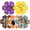 OASF&QPPTY Custom Poker Chips with Logo - 12 Gram Clay Composite - 13 Color Options - Personalized Set of 25 to 1000 Chips for Casino Night, Poker Games, Home Party & Golf Gifts view 1