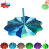 3D Printed Expanded Sensory Fidget Star, Fractal Fidget Hexagon with Handles, 3D Printed Hexagonal Magic Spiral Tower Puzzle Decompression Toy for Christmas, Birthday Gifts (Blue&Green, 4.72in) view 1