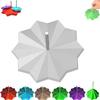 3D Printed Expanded Sensory Fidget Star, Fractal Fidget Hexagon with Handles, 3D Printed Hexagonal Magic Spiral Tower Puzzle Decompression Toy for Christmas, Birthday Gifts (White, 3.54in) view 1
