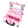 CENGNIAN 32Pcs Kid Makeup Kit for Girls 6-12, 2 Layers Folding Make Up Box Toy Set Child Beauty Cosmetic Kits for Little Girls Party Gifts view 1