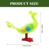 Beaupretty 4pcs Wind-up Peacock for Abs Material Cartoon Clockwork Animal Educational Early Learning Playthings view 4