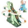 Interactive Electric Dinosaur Stair Climber Toy, Race Track Playset with Music LED Lights, Ideal for Kids Ages 3+, Birthday, Indoor Entertainment, and Educational Play Activities view 1