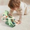 Interactive Electric Dinosaur Stair Climber Toy, Race Track Playset with Music LED Lights, Ideal for Kids Ages 3+, Birthday, Indoor Entertainment, and Educational Play Activities view 2