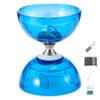 Diabolo Chinese Yoyo Set Portable Blue Large Triple Bearing Diabolo Yoyo with Play Stick, String and Net Bag Execrising Training Toy for Adults, Kids view 1