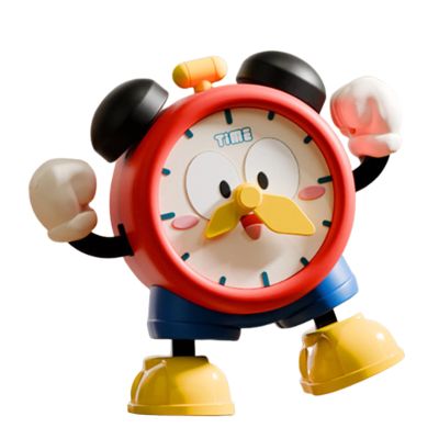 Electric Robot Clock  Cartoon Dancing Musical Toy, Interactive Light-Up Clock, Fun Learning Design, Crawl Encouragement Feature, Educational Toy Tool, Play Use for Boys Girls