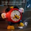 Electric Robot Clock  Cartoon Dancing Musical Toy, Interactive Light-Up Clock, Fun Learning Design, Crawl Encouragement Feature, Educational Toy Tool, Play Use for Boys Girls view 3