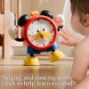 Electric Robot Clock  Cartoon Dancing Musical Toy, Interactive Light-Up Clock, Fun Learning Design, Crawl Encouragement Feature, Educational Toy Tool, Play Use for Boys Girls view 4