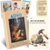 ADHD Skill Cards for Kids & Parents - 52 Guided Therapy Cards for Emotional Regulation, Focus & Social Skills - Pocket-Sized Behavior Management Tool with A/B System, Ages 6-12, Home School Therapy view 1