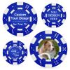 OASF&QPPTY Custom Poker Chips with Logo - 12 Gram Clay Composite - 13 Color Options - Personalized Set of 25 to 1000 Chips for Casino Night, Poker Games, Home Party & Golf Gifts view 1