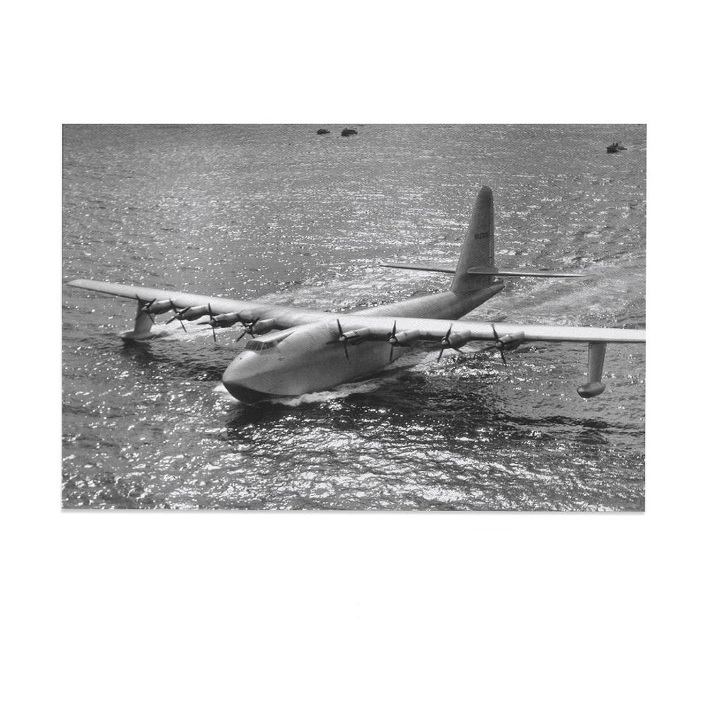 H-4 Hercules Spruce Goose Jigsaw Puzzle 500 Piece for Adults Kids - 1947 Retro Aircraft Wooden Toy, Christmas Intelligence Game, Family Friend Gift, Home Decor