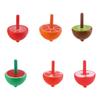 Kisangel 6pcs Wooden Gyro for Creative Spinning Tops Safe Handheld Plaything for Boys and Childhood view 1