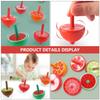 Kisangel 6pcs Wooden Gyro for Creative Spinning Tops Safe Handheld Plaything for Boys and Childhood view 2