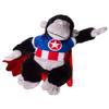 A Bear-ican Hero T-Shirt with Cape for 610 Inch Stuffed Animals Plush Toy Clothing Outfit Dress Up Costume Soft Fabric Teddy Bear Doll Gift for Kids and Toddlers view 2