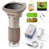 2026 Upgrade Mini Microscope for Kids, 1000x HD Handheld Digital Microscopes for Kids 8-12, Pocket Size Microscope Camera with 2" IPS Screen&LED Light, Science Edu Fun Gifts Toys for Children (Brown) view 1