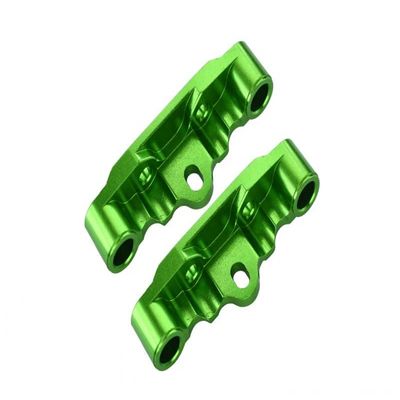 Aluminum Front & Rear Lower Arm Bulk for 1/10 Tamiya RC TT-02 Upgrades - Green