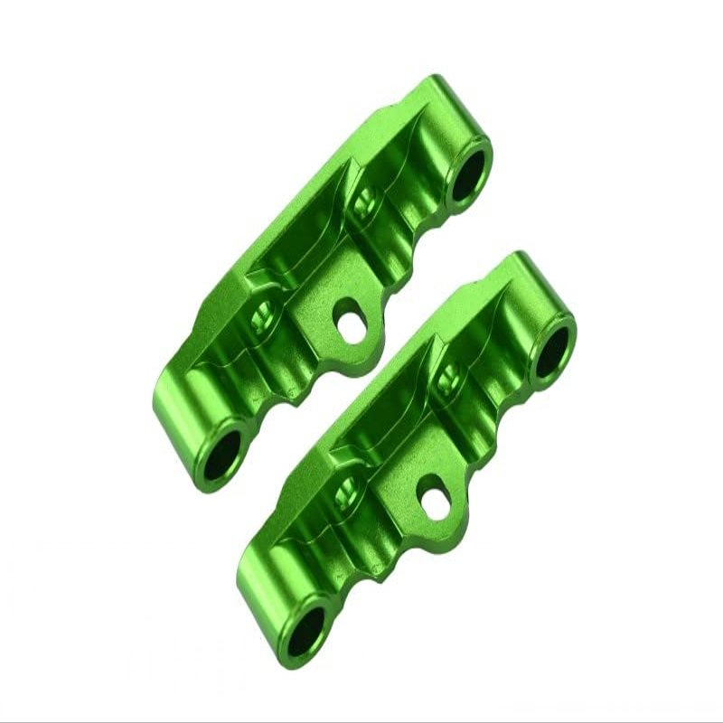 Aluminum Front & Rear Lower Arm Bulk for 1/10 Tamiya RC TT-02 Upgrades - Green