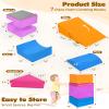 Kayfia Toddler Climbing Toys Indoor, 7-Piece Baby Foam Climbing Blocks and18PCS Modular Kids Play Couch view 2