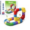 Electric Train Set for Kids,Build 3D DIY Track Building Kits with Train and Traffic Signs, Flexible Car Track Train Set,for 3 4 5 6 7 8 Years Old Boys Girls  (51PCS) view 1