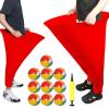 LuxDuo 2PCS Granny Pants Yard Game - Hilarious Outdoor Party Game for for Team Relay Family Reunion Party - Fun Lawn Games for BBQ, Beach, Camping, or Christmas Party Fun (Red) view 1