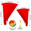 LuxDuo 2PCS Granny Pants Yard Game - Hilarious Outdoor Party Game for for Team Relay Family Reunion Party - Fun Lawn Games for BBQ, Beach, Camping, or Christmas Party Fun (Red) view 3