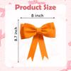 Orange Bow Cake Toppers Oversized Bow Cake Decorations EVA Bow Princess Bowknot Cake Topper for Girl Baby Shower Birthday Wedding Party Decor view 4