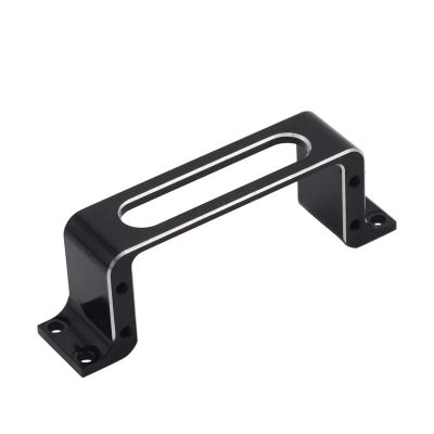 Aluminum Alloy CNC Metal Standard Medium Servo Mounting Bracket Fixing Bracket for Fixed Wing UAV, RC Car, Aircraft, Boat Model confident(Black)
