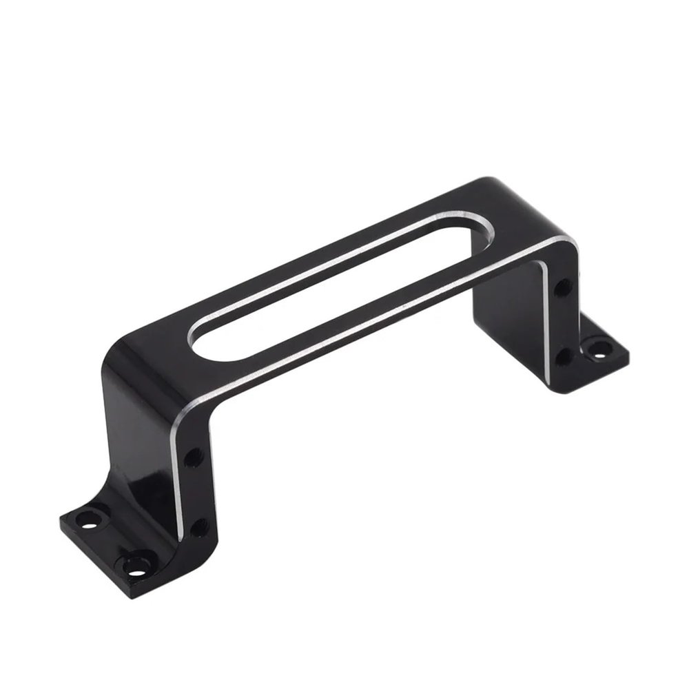 Aluminum Alloy CNC Metal Standard Medium Servo Mounting Bracket Fixing Bracket for Fixed Wing UAV, RC Car, Aircraft, Boat Model confident(Black)