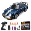 Authticar 2.4G Remote Control Drift Car, 1:24 Scale 4WD High Speed RC Racing Car with LED Lights, Interchangeable Tires for Drift and Race Toy Vehicle for Adults (Blue) view 1
