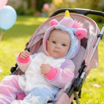 Pinky Reborn Realistic Reborn Baby Dolls Silicone Full Body 18 Inch Anatomically Correct Vinyl Girl Handmade Real Life Newborn Bebe Waterproof with Toy Accessories