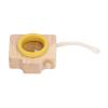 Aqur2020 Bee Eye Effect Prism Lens Toy, Camera Style, Oak Wood, Yellow, 2x1.9x1 Inch, Portable view 2
