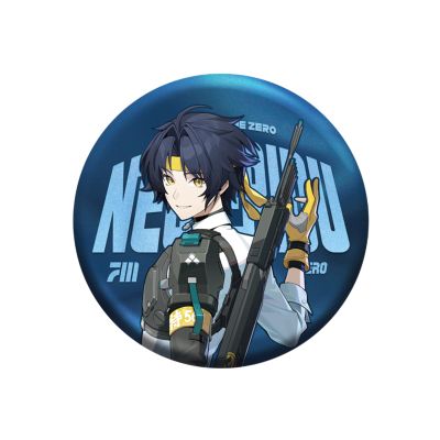 Bahomu Anime Badge, Cute Character Art Series Tinplate Badge for Zenless Zone Zero, Collectable Anime Badges for Birthday Gifts (Asaba Harumasa)