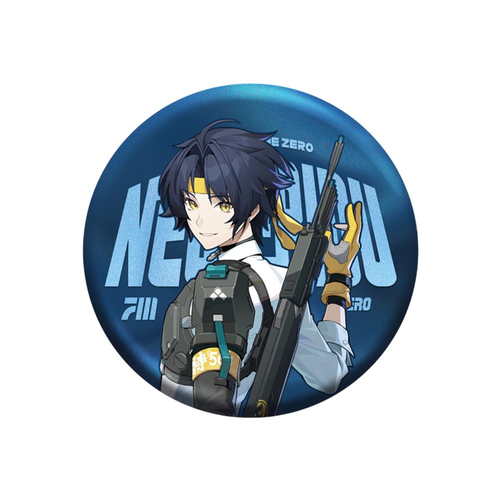 Bahomu Anime Badge, Cute Character Art Series Tinplate Badge for Zenless Zone Zero, Collectable Anime Badges for Birthday Gifts (Asaba Harumasa)
