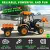 24V Kids Ride On Tractor w/Remote Control, 3IN1 Riding Tractor w/Trailer&Front Loader, Power Wheels 24V Ride on Toys for Boys Girls, Kids Ride on Excavator (Yellow Tractor with Trailer&Front Loader) view 2