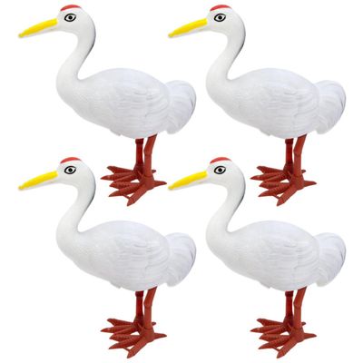 FOYTOKI 4Pcs Wind-up Crane for Preschoolers Interactive Clockwork Playthings for Improvement and Neck Muscle Strengthening Lightweight Portable Desktop Decors