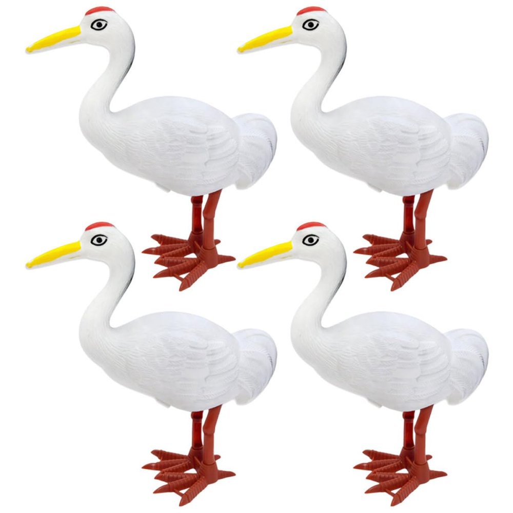 FOYTOKI 4Pcs Wind-up Crane for Preschoolers Interactive Clockwork Playthings for Improvement and Neck Muscle Strengthening Lightweight Portable Desktop Decors