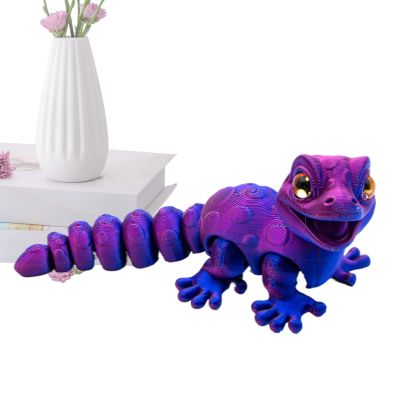 3D Printed Animals Lizard Reptile Fidget Toy Toys Statue Desk Home Decor for Boys Kids Dorm Living Room Bedroom Hallway