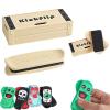 Magnetic Mini Fingerboard  Fun, Stress-Relieving & Portable, Pro Fingerboard Obstacles, Pocket Sized Magnetic Tiny Skateboard, Finger Slider Toy for Fidgeting & Focus, Roll Your Stress Away (Beige) view 1