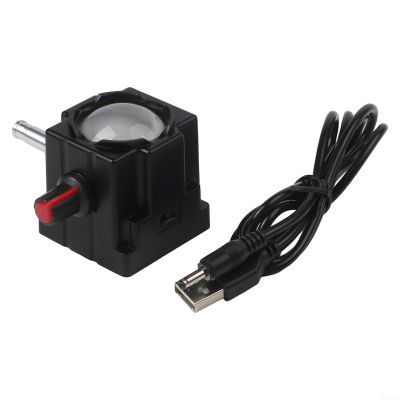 USB White LED Microscope Light Source with Adjustable Brightness, Compact ABS Design for Biological and Video Microscopes, Energy Saving Lighting Accessory with USB Cable(A)