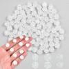100 Pieces Tiny White Rose for Craft Dollhouse Miniatures Soft Resin Flowers for Fairy Garden Micro Landscaping Decoration view 1