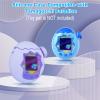 Beautyflier Silicone Case for Tamagotchi Paradise Interactive Toy Digital Pet, Soft Silicone Cover for Virtual Pet Game Machine with Wrist Strap, Portable Anti-Drop Holder, Case Only (Purple) view 2