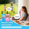 Video Walkie Talkies for Kids 2 Pack Walkie Talkie Rechargeable with Video Camera & 4 Voice Effects- Long Range Video Chat Walkie Talkies Kids' Toy Gift for Age 3-12 Boys Girls (Blue+Pink) view 4