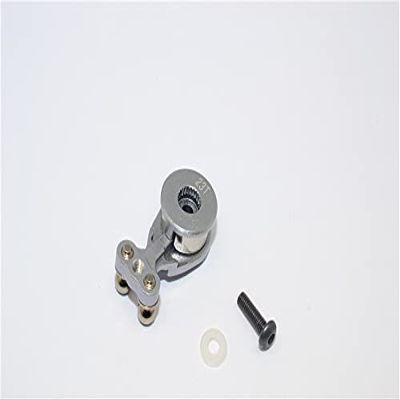R/C Car Parts : Aluminum Hi-Torque Servo Saver for 23T Spline Output Shaft - Gray Silver