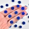 100 Pieces Tiny Blue Rose for Craft Dollhouse Miniatures Soft Resin Flowers for Fairy Garden Micro Landscaping Decoration view 2