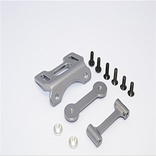 Aluminium Adjustable Wing Mount for 1/10 Tamiya RC DT-03 Upgrade Parts - Gray Silver