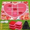 Valentines Party Games Valentines Games for Adults Kids Classroom Bean Bag Toss Tic Tac Toe Game 4ft Giant Lawn Yard Outdoor Games Valentine Day Class Activities Backyard Camping Holiday Party Favors view 1